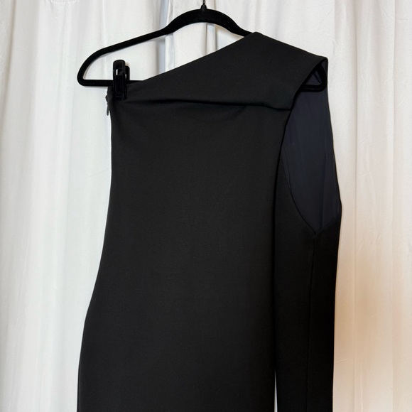 Alieva Dasha One Shoulder Black Bodycon Dress Asymmetrical Small - Picture 5 of 12